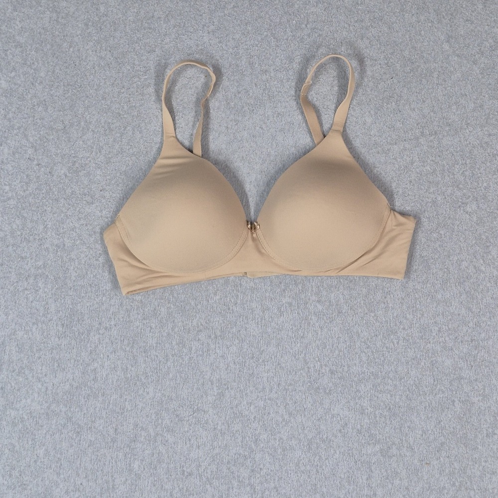 Soma Women Bra 34B Beige Embraceable T Shirt Wireless Strap Adjustable